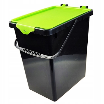 Wiaderko 11 l z pokrywą zieloną